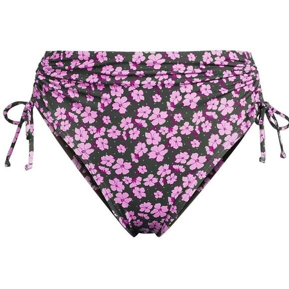 Land's End Adjustable high leg waist bikini swim bottom olive green pansy Var - Picture 1 of 4